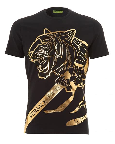 versace jeans tiger head short sleeve t shirt|Versace Jeans Couture Short sleeve t.